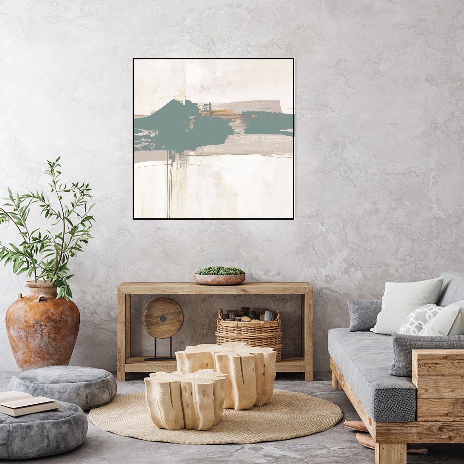 Complex Mind III by Daleno Art on GIANT ART - green abstract