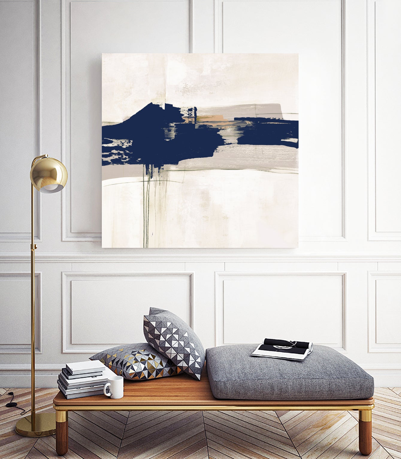 Complex Mind IV by Daleno Art on GIANT ART - blue abstract