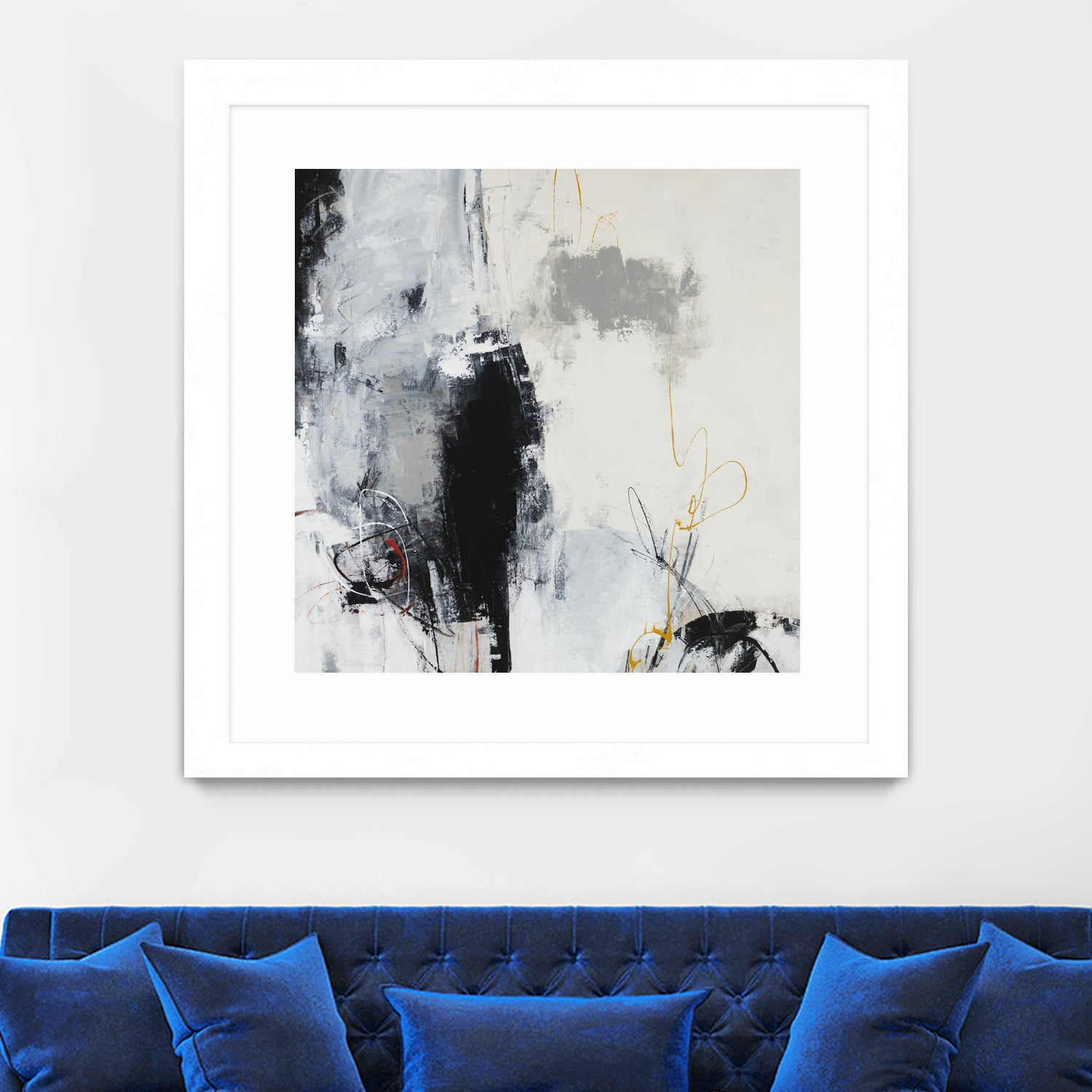 Center of the Mind by Daleno Art on GIANT ART - grey abstract
