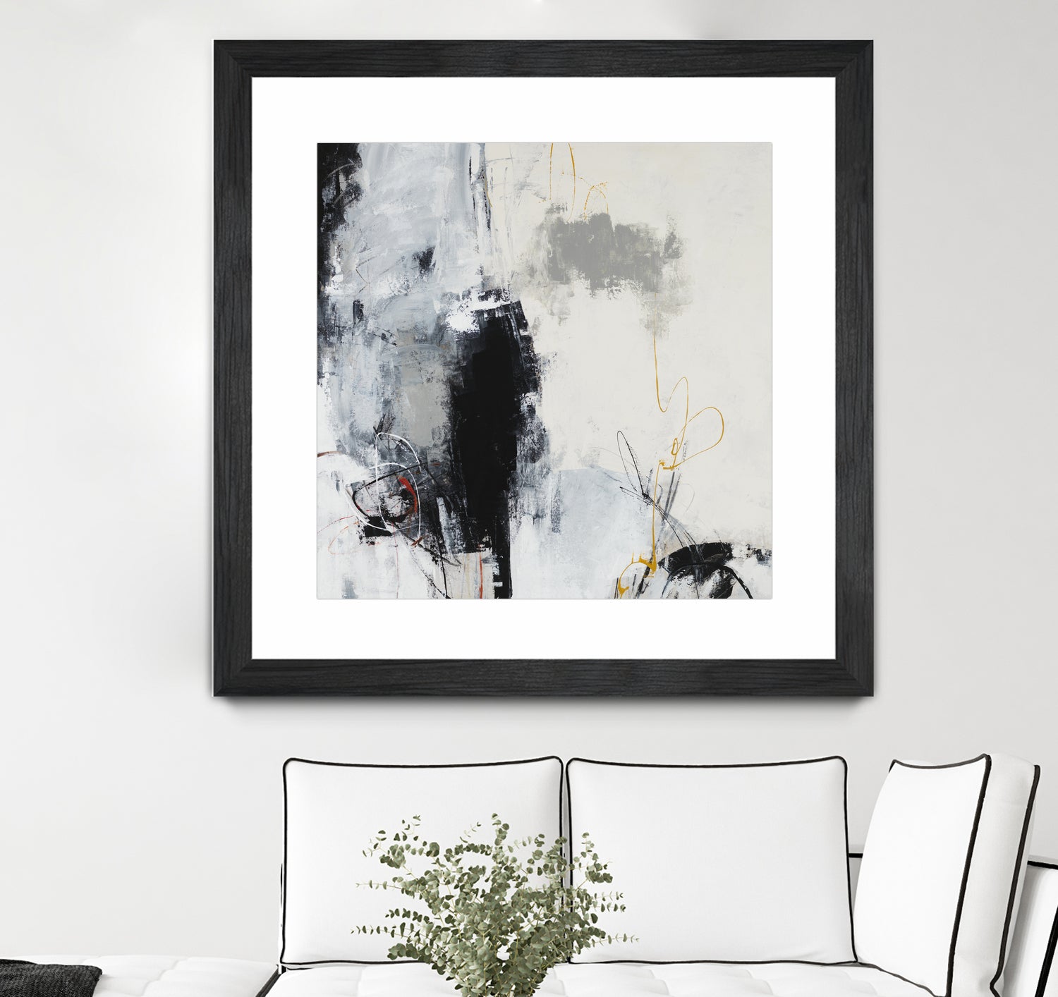 Center of the Mind by Daleno Art on GIANT ART - grey abstract
