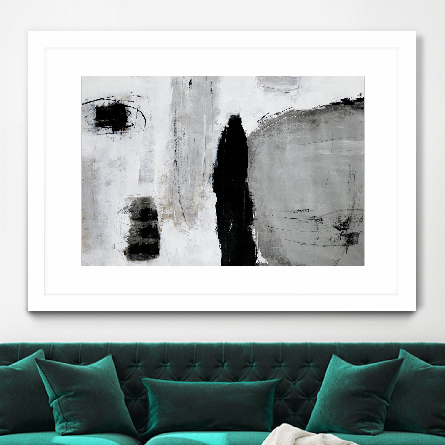 Unlevel by Daleno Art on GIANT ART - grey abstract