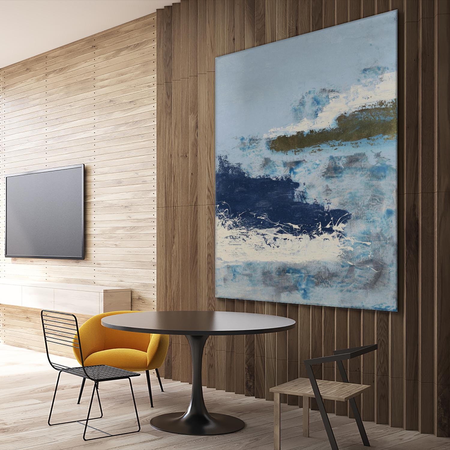 Washing to Shore by Daleno Art on GIANT ART - blue abstract abstrait
