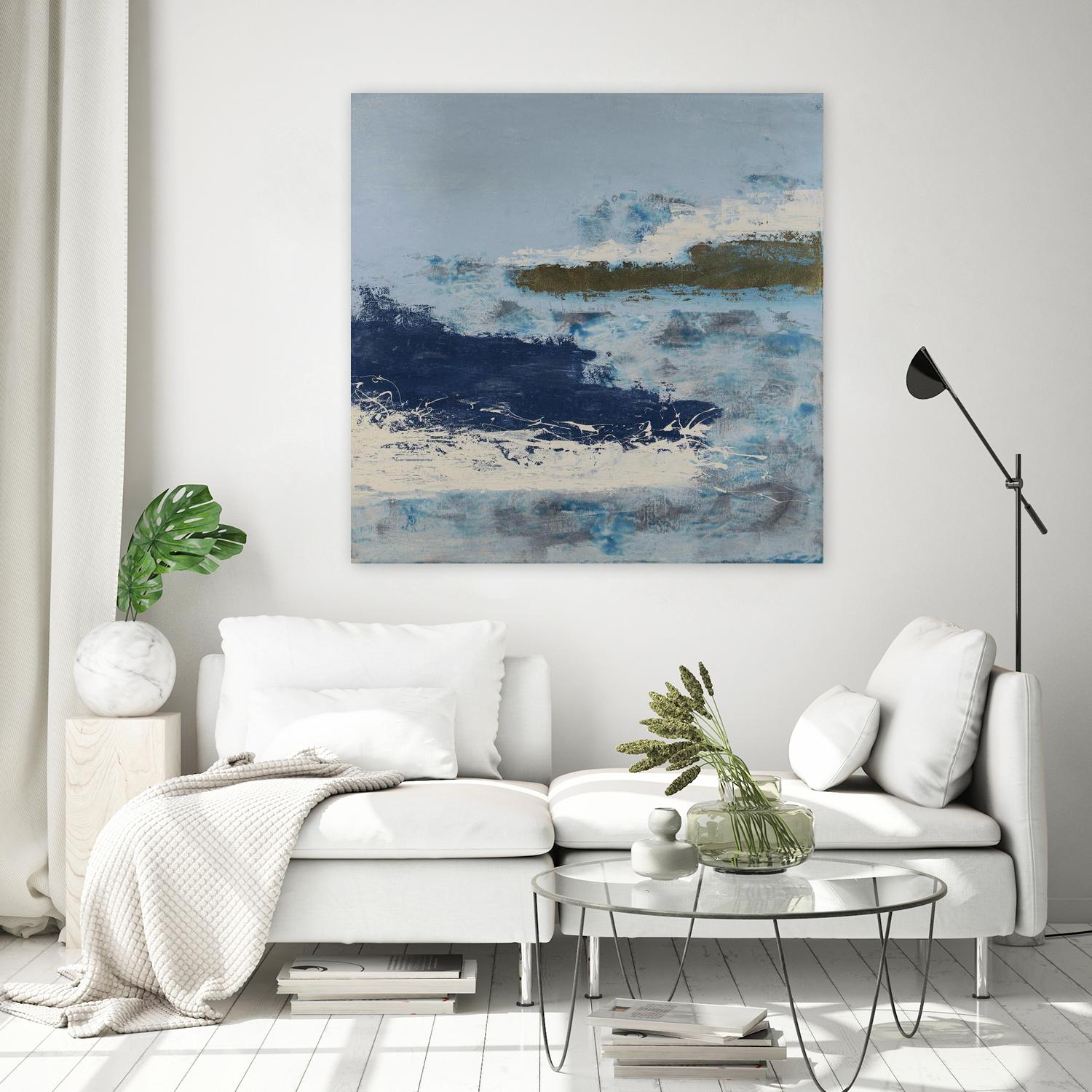 Washing to Shore by Daleno Art on GIANT ART - blue abstract abstrait