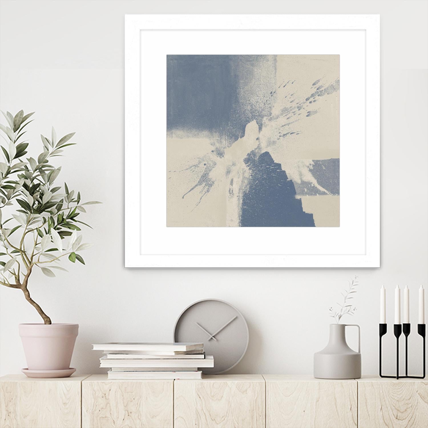 Cool Fury I by Daleno Art on GIANT ART - blue abstract abstrait