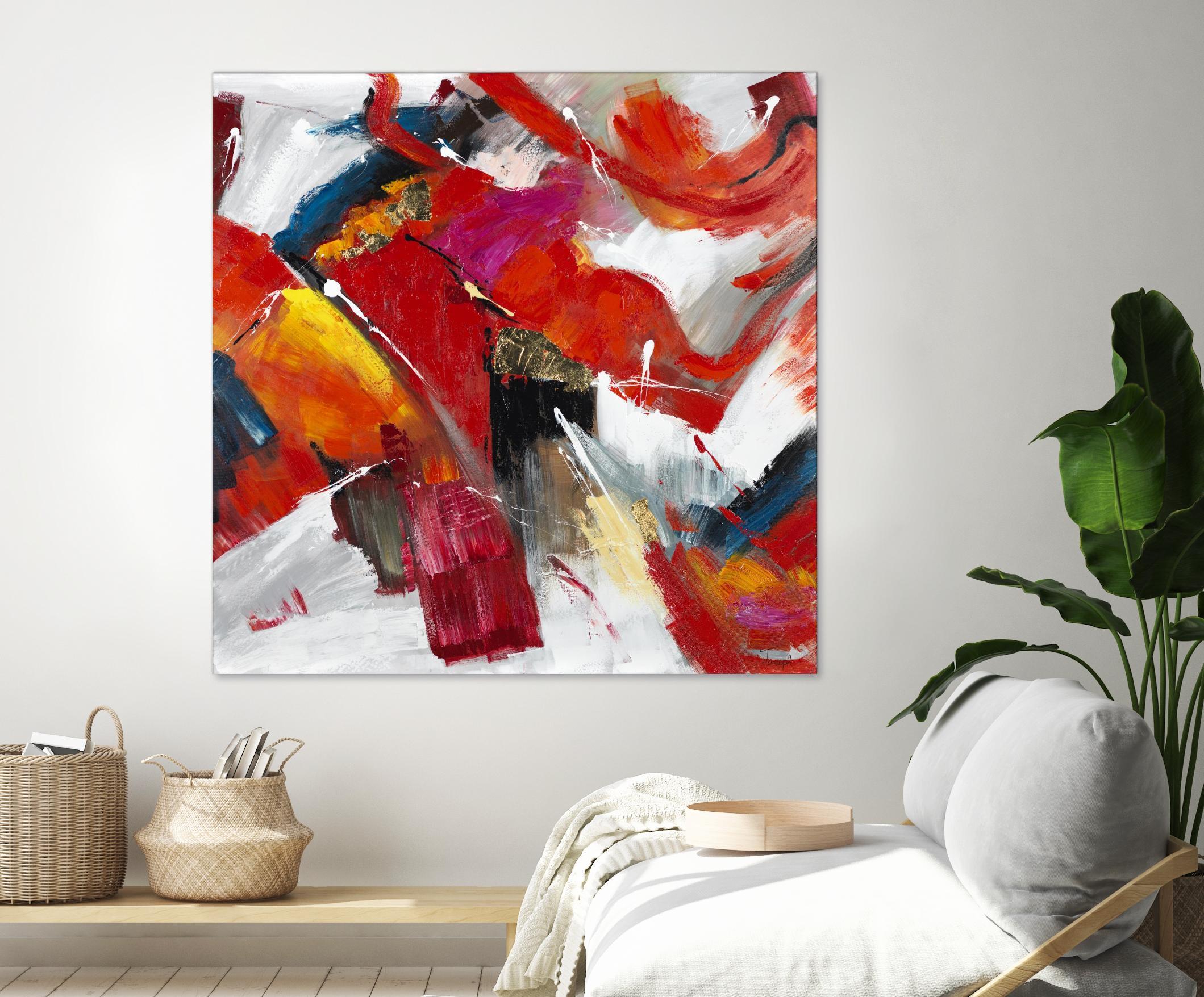 Stop to stare by Daleno Art on GIANT ART - red abstract abstrait
