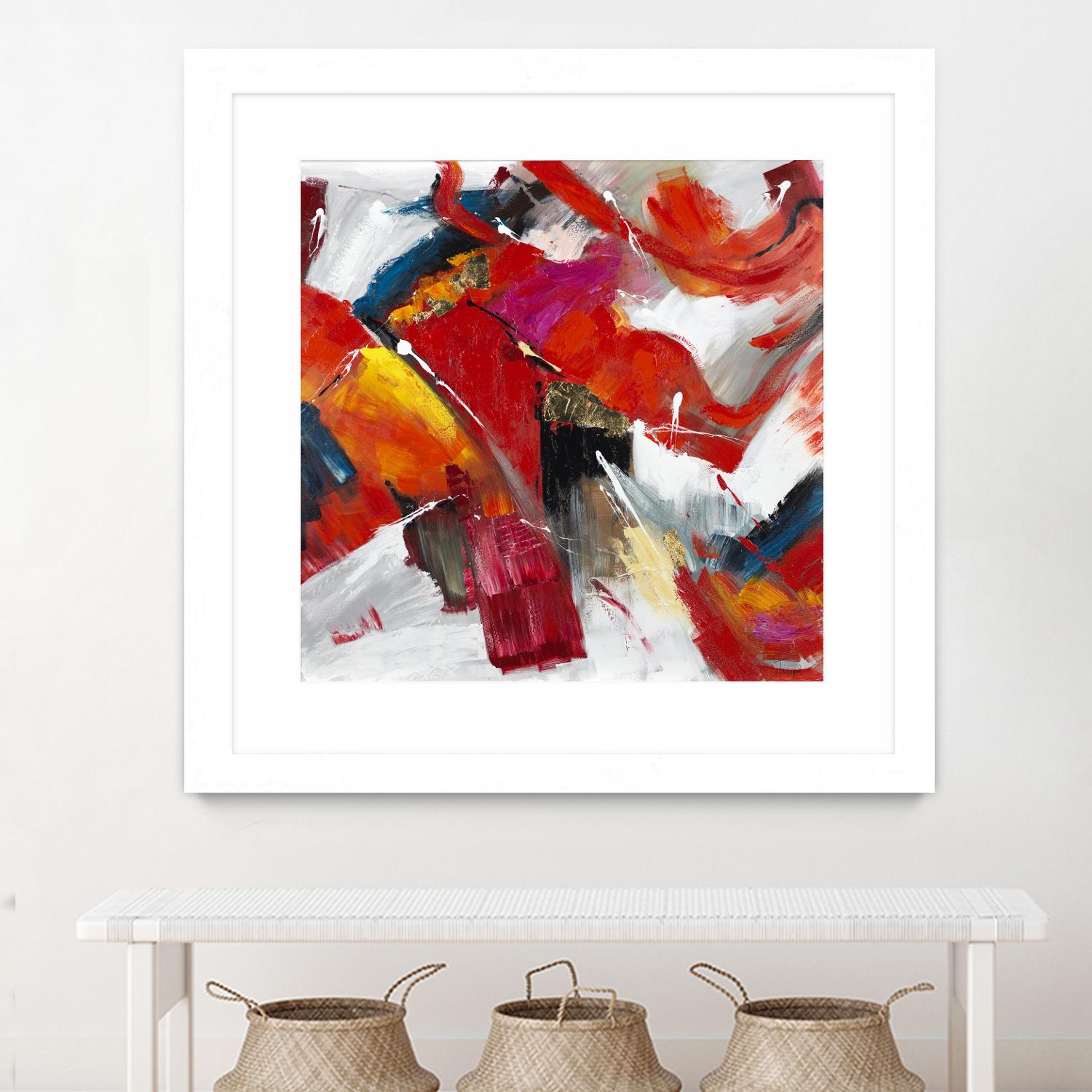 Stop to stare by Daleno Art on GIANT ART - red abstract abstrait
