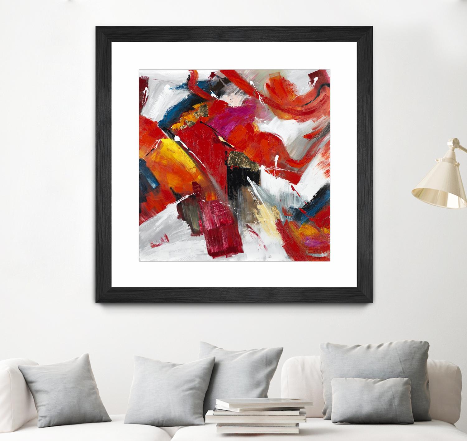 Stop to stare by Daleno Art on GIANT ART - red abstract abstrait