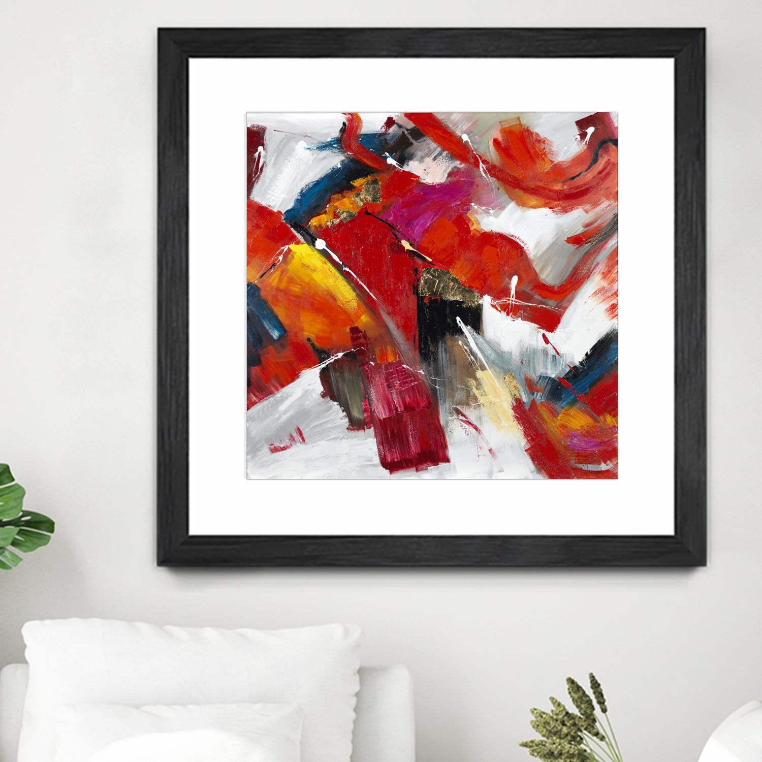 Stop to stare by Daleno Art on GIANT ART - red abstract abstrait