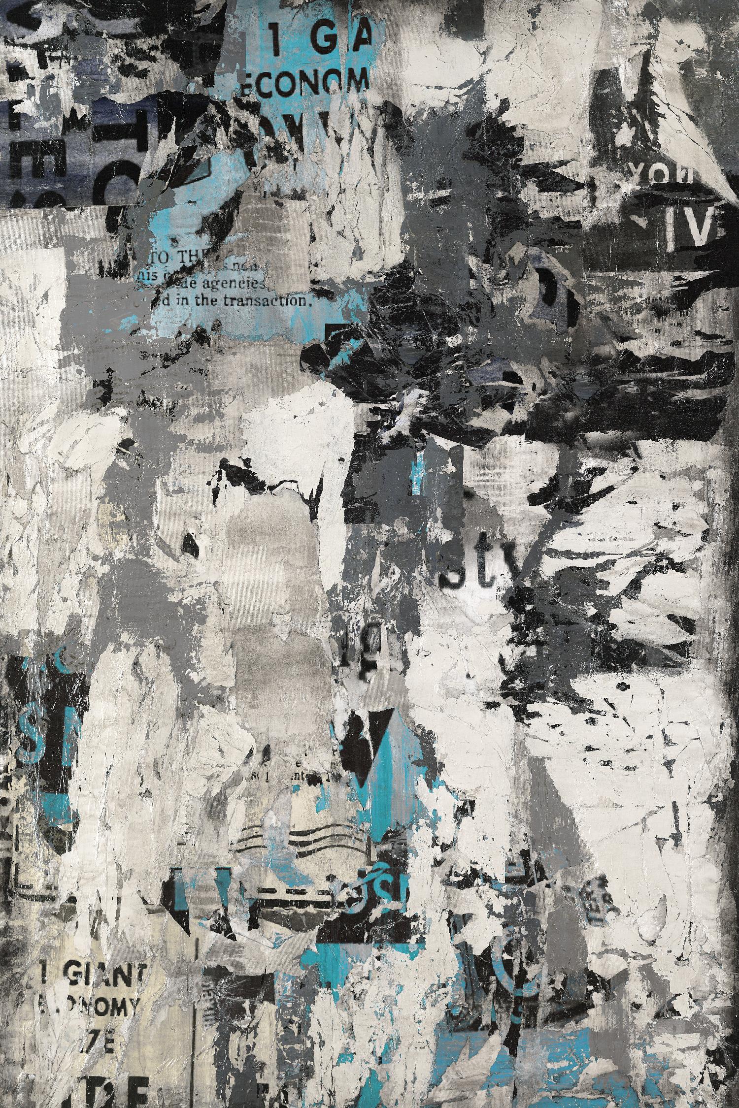 Wall Street Transactions.tif by Daleno Art on GIANT ART - blue street art abstrait