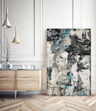 Wall Street Transactions.tif by Daleno Art on GIANT ART - blue street art abstrait