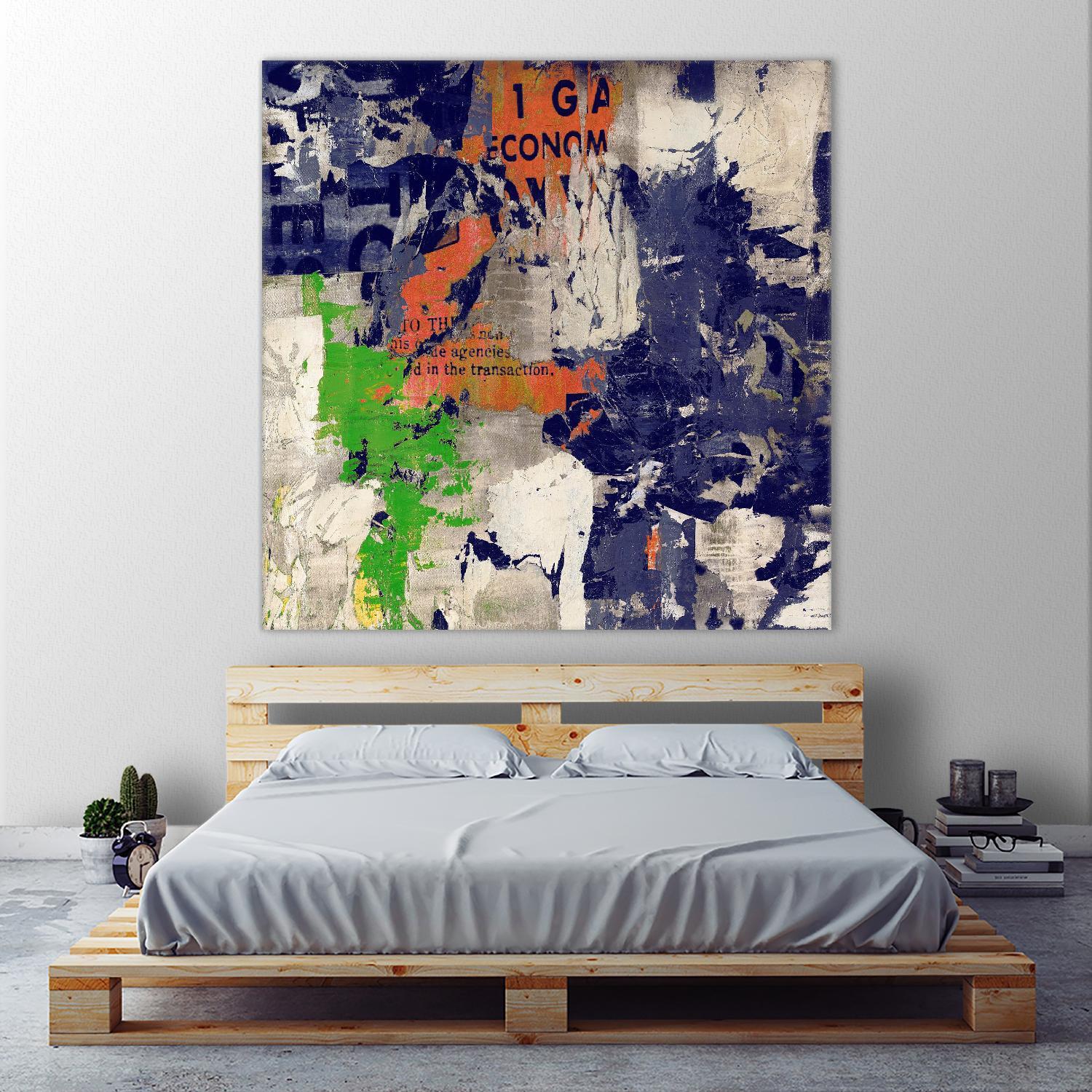 Economic Shift I by Daleno Art on GIANT ART - orange abstract abstrait