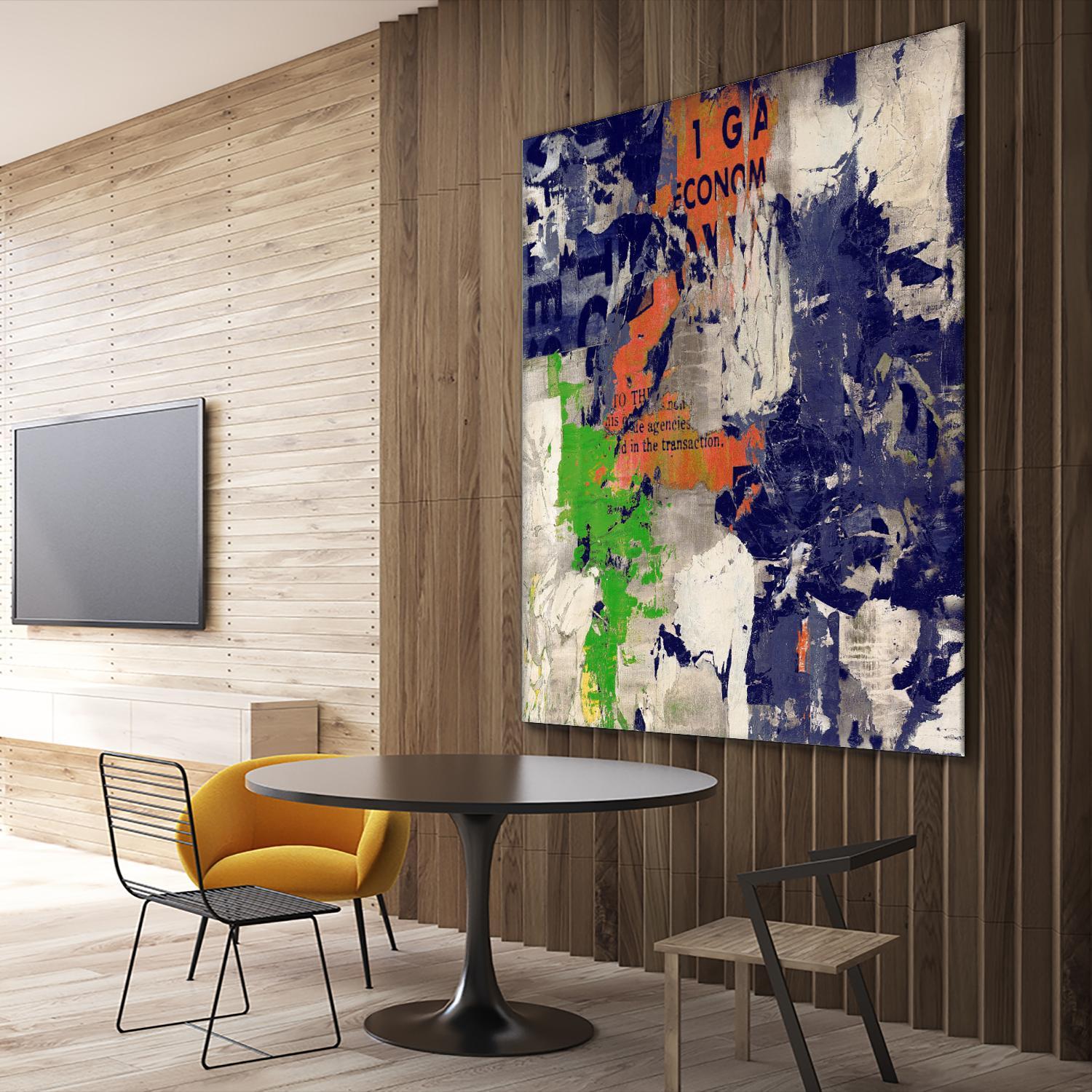 Economic Shift I by Daleno Art on GIANT ART - orange abstract abstrait