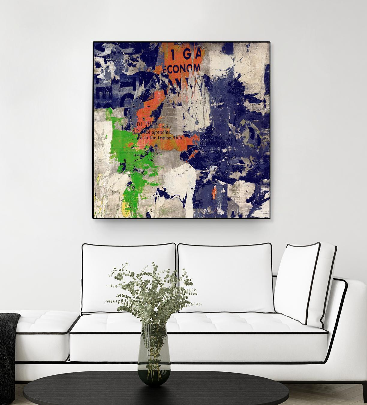 Economic Shift I by Daleno Art on GIANT ART - orange abstract abstrait