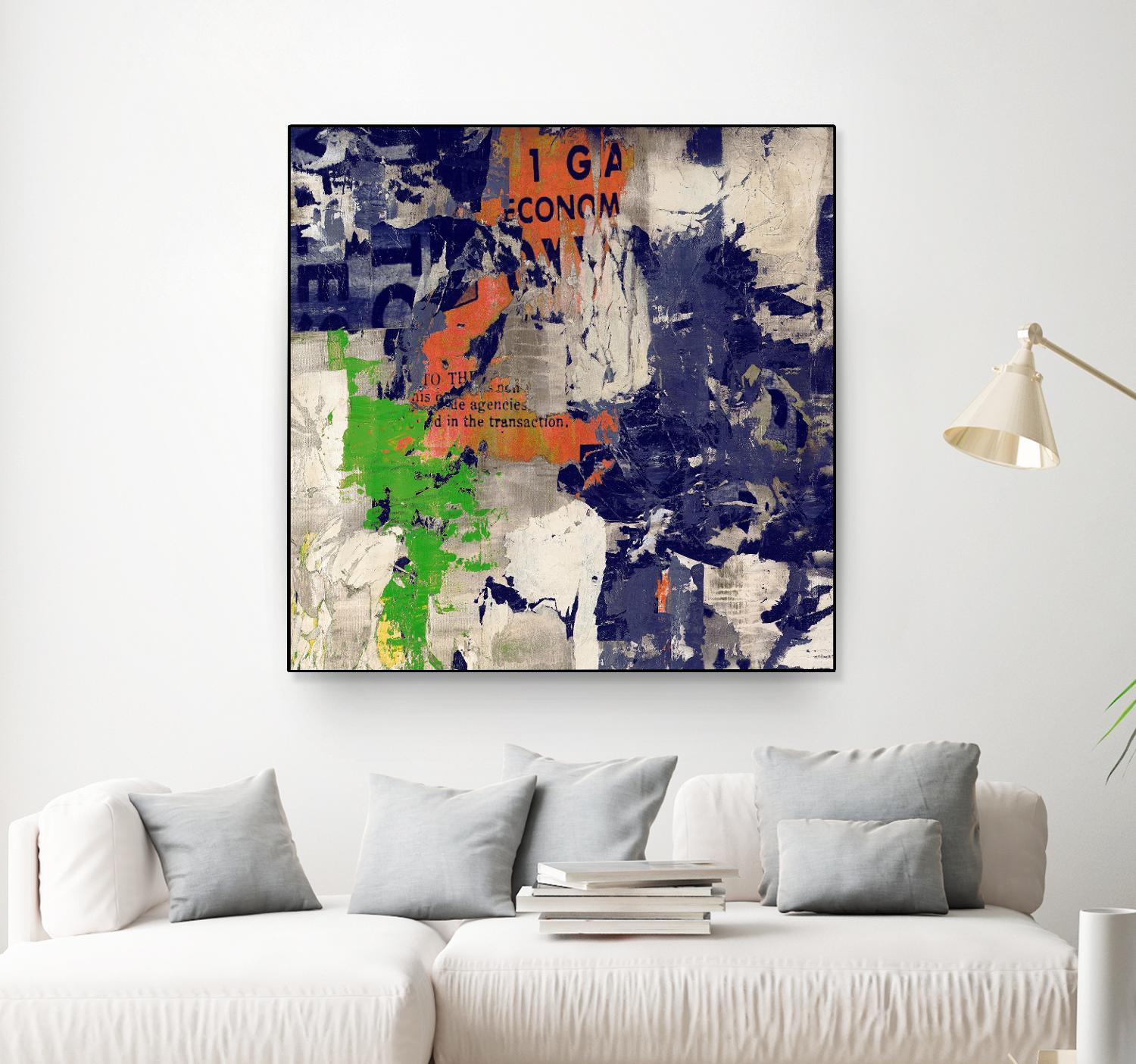 Economic Shift I by Daleno Art on GIANT ART - orange abstract abstrait