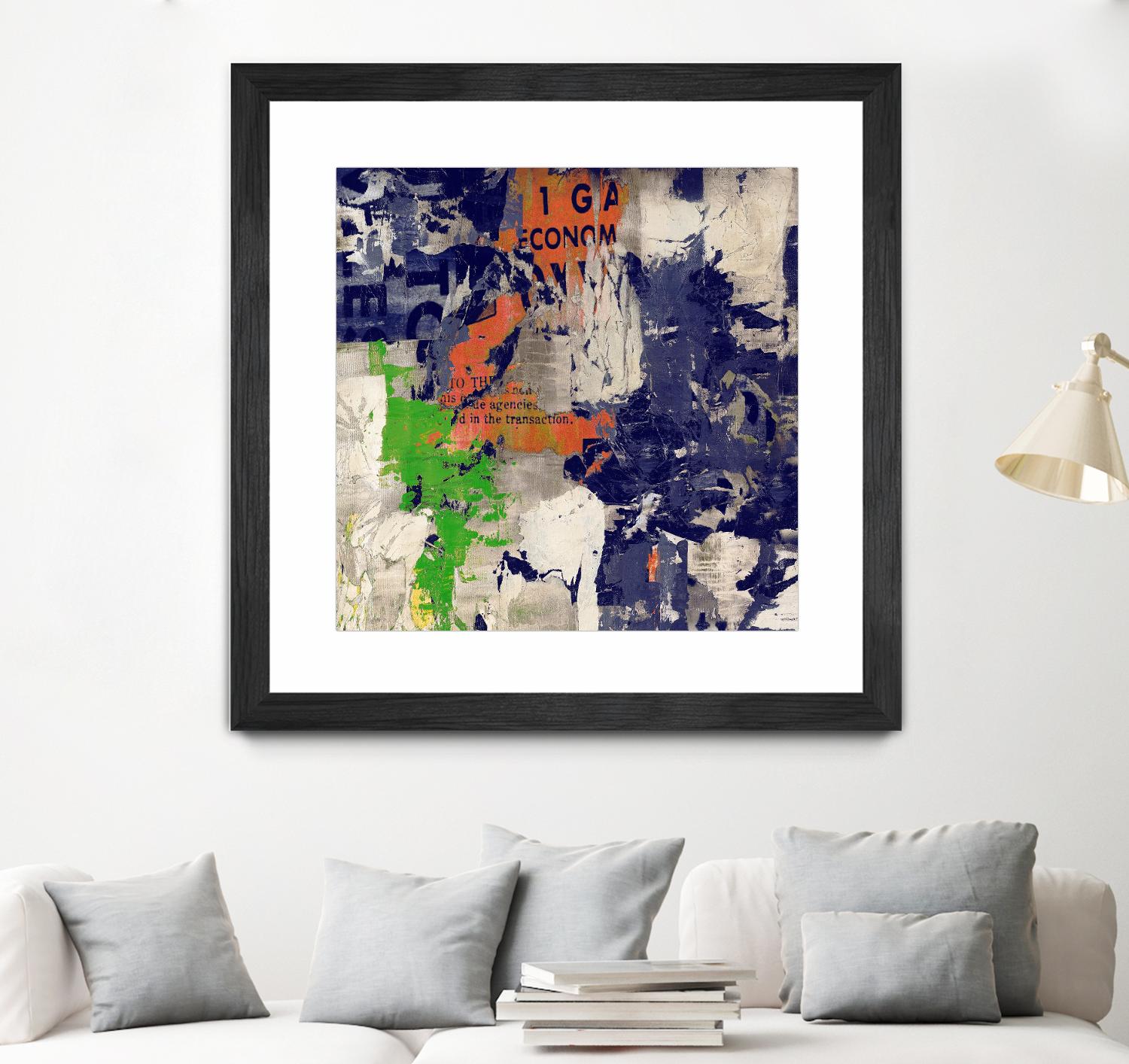 Economic Shift I by Daleno Art on GIANT ART - orange abstract abstrait