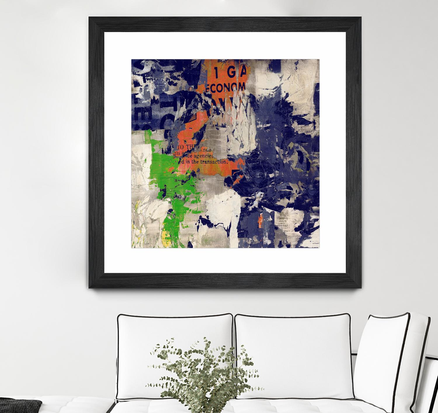 Economic Shift I by Daleno Art on GIANT ART - orange abstract abstrait