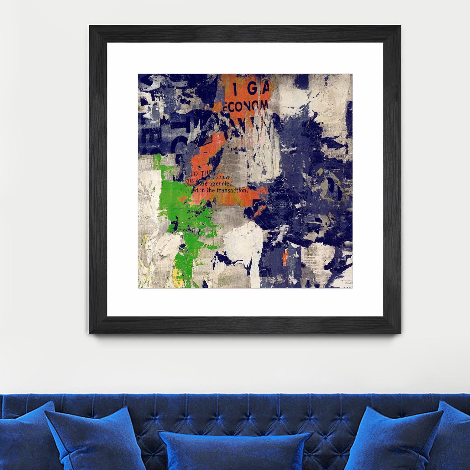 Economic Shift I by Daleno Art on GIANT ART - orange abstract abstrait