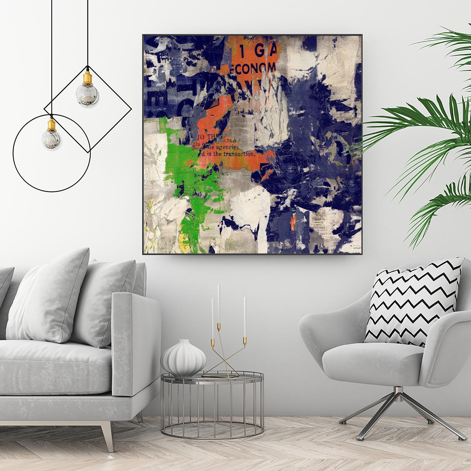 Economic Shift I by Daleno Art on GIANT ART - orange abstract abstrait