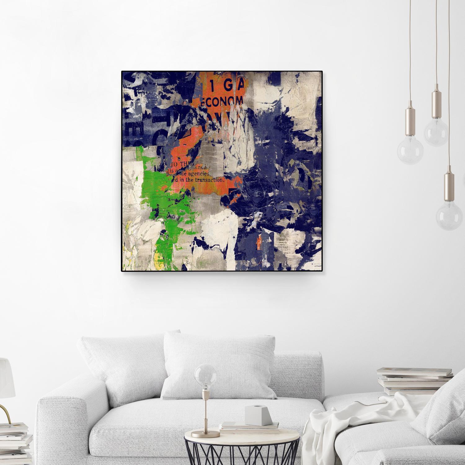 Economic Shift I by Daleno Art on GIANT ART - orange abstract abstrait