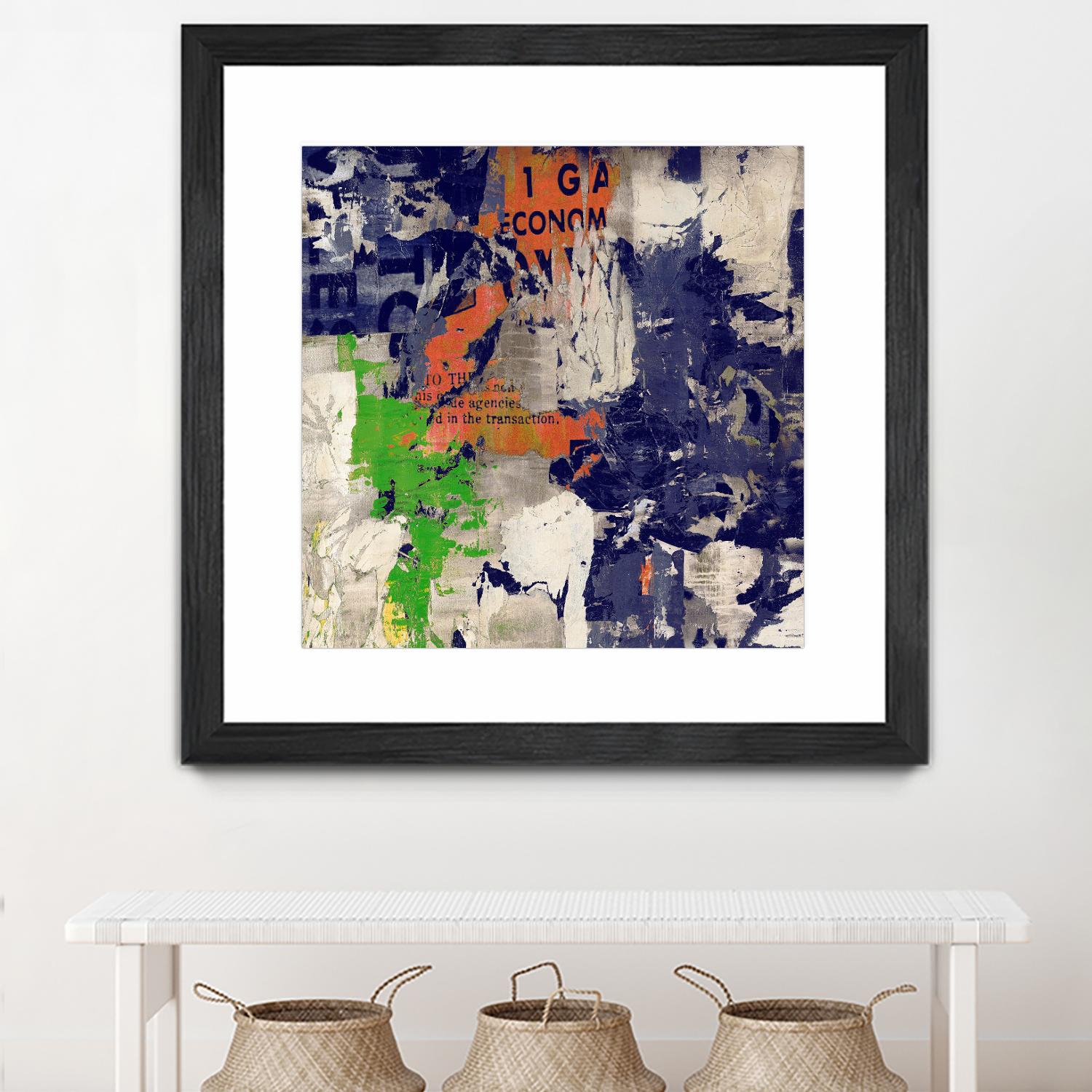 Economic Shift I by Daleno Art on GIANT ART - orange abstract abstrait