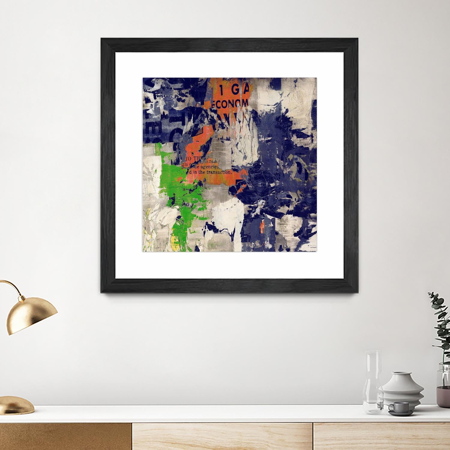 Economic Shift I by Daleno Art on GIANT ART - orange abstract abstrait