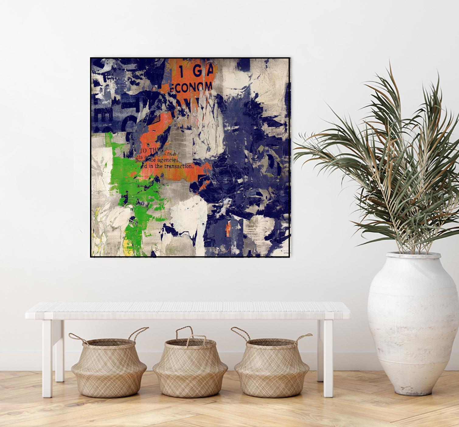 Economic Shift I by Daleno Art on GIANT ART - orange abstract abstrait