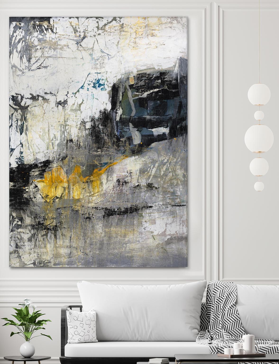 The Hike by Daleno Art on GIANT ART - blue abstract abstrait