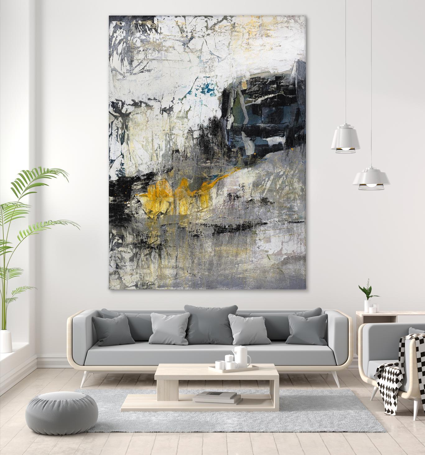 The Hike by Daleno Art on GIANT ART - blue abstract abstrait