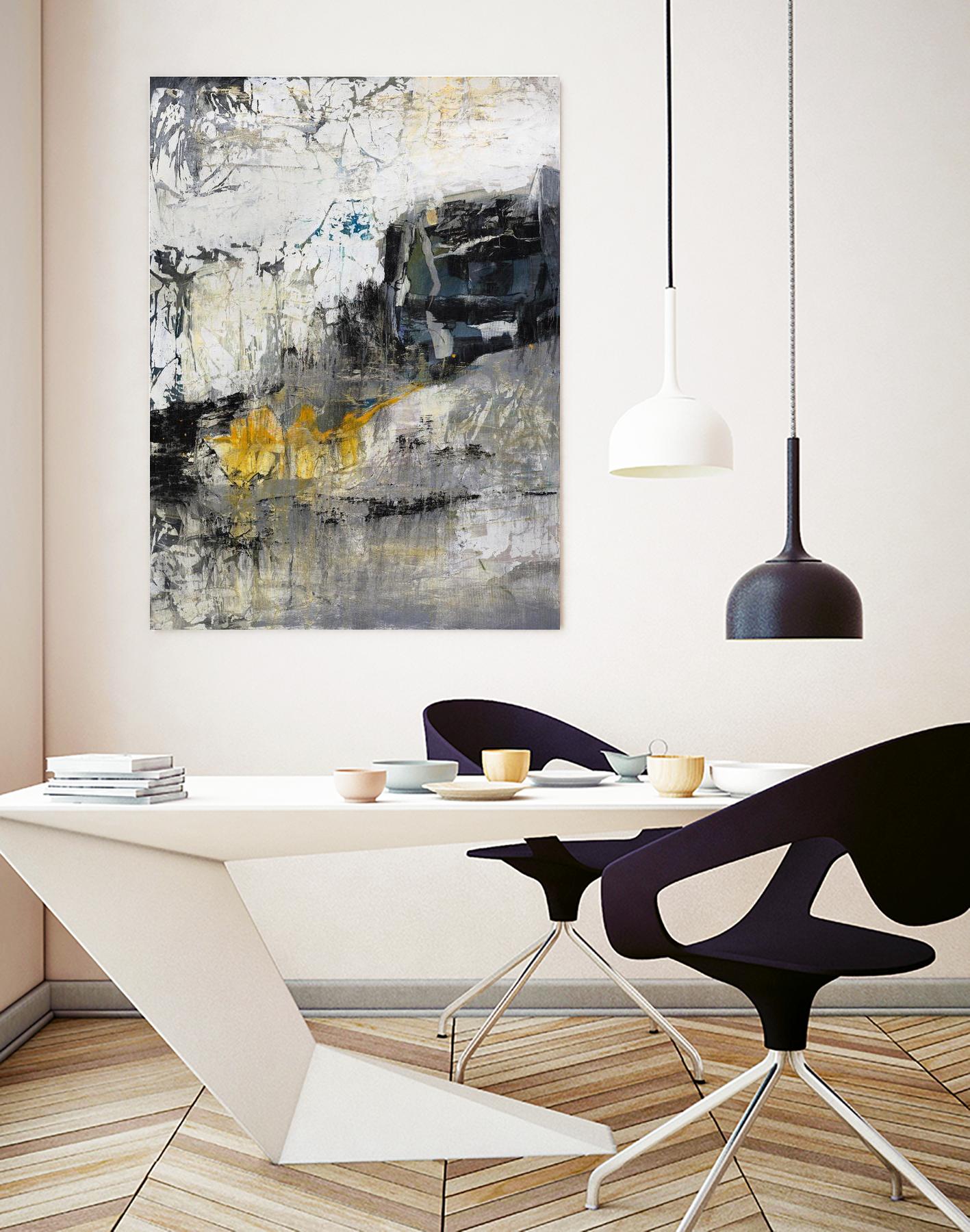 The Hike by Daleno Art on GIANT ART - blue abstract abstrait