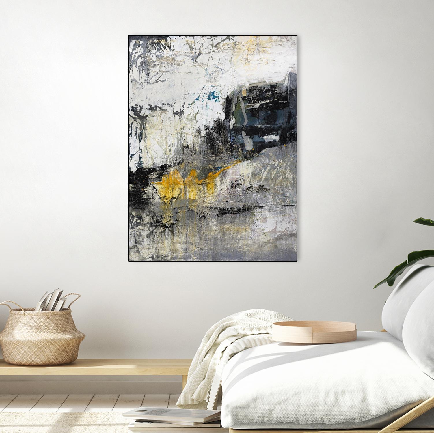 The Hike by Daleno Art on GIANT ART - blue abstract abstrait