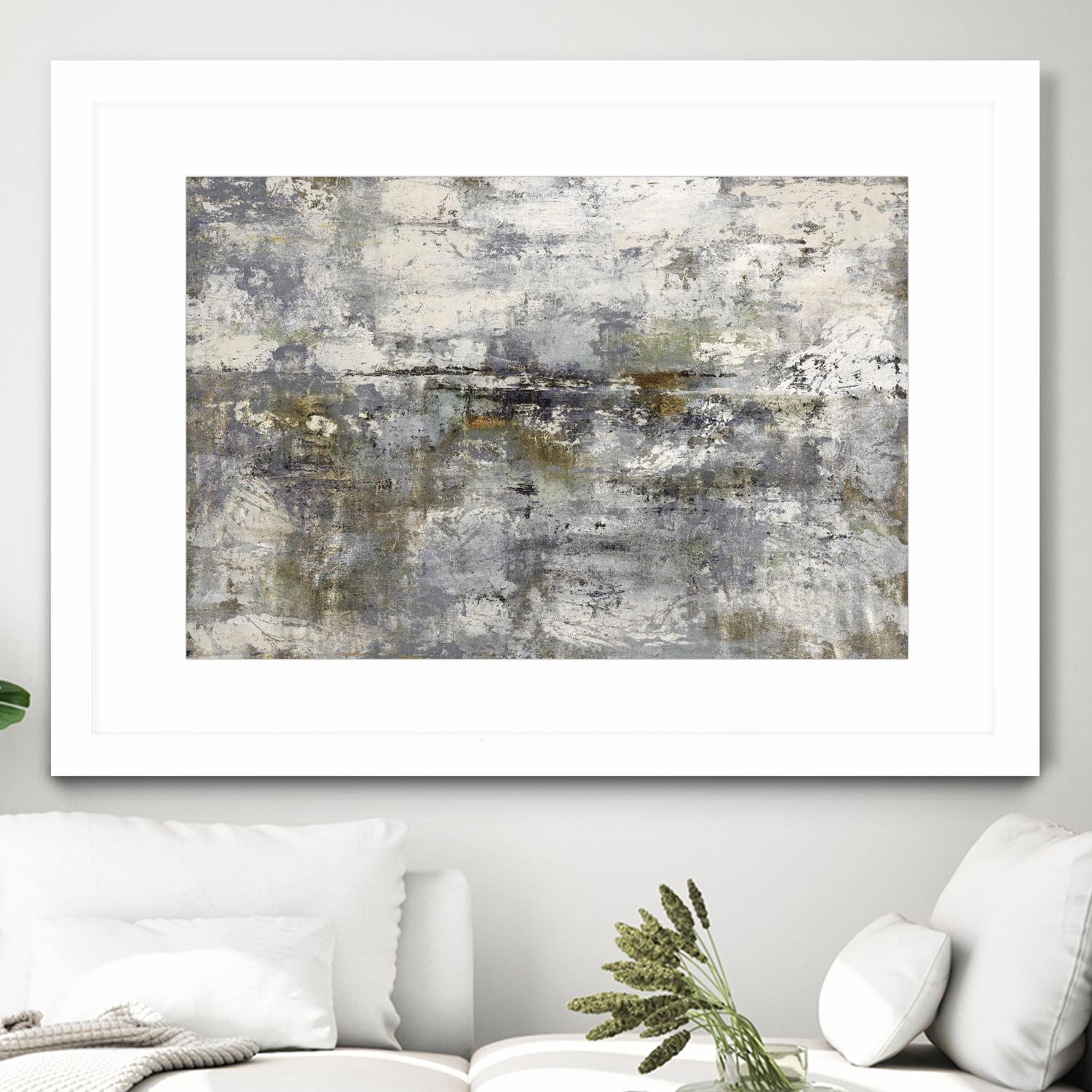 Luminous Dive by Daleno Art on GIANT ART - white abstract