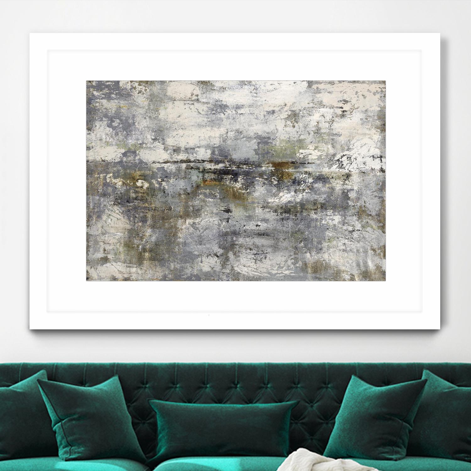 Luminous Dive by Daleno Art on GIANT ART - white abstract