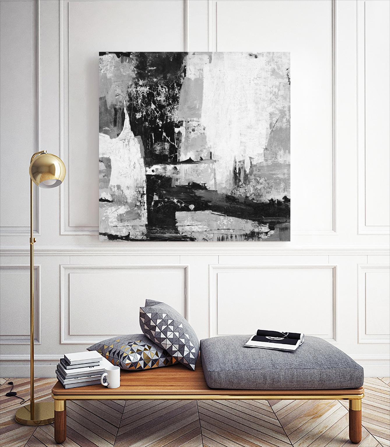 Keep Life Simple by Daleno Art on GIANT ART - white abstract