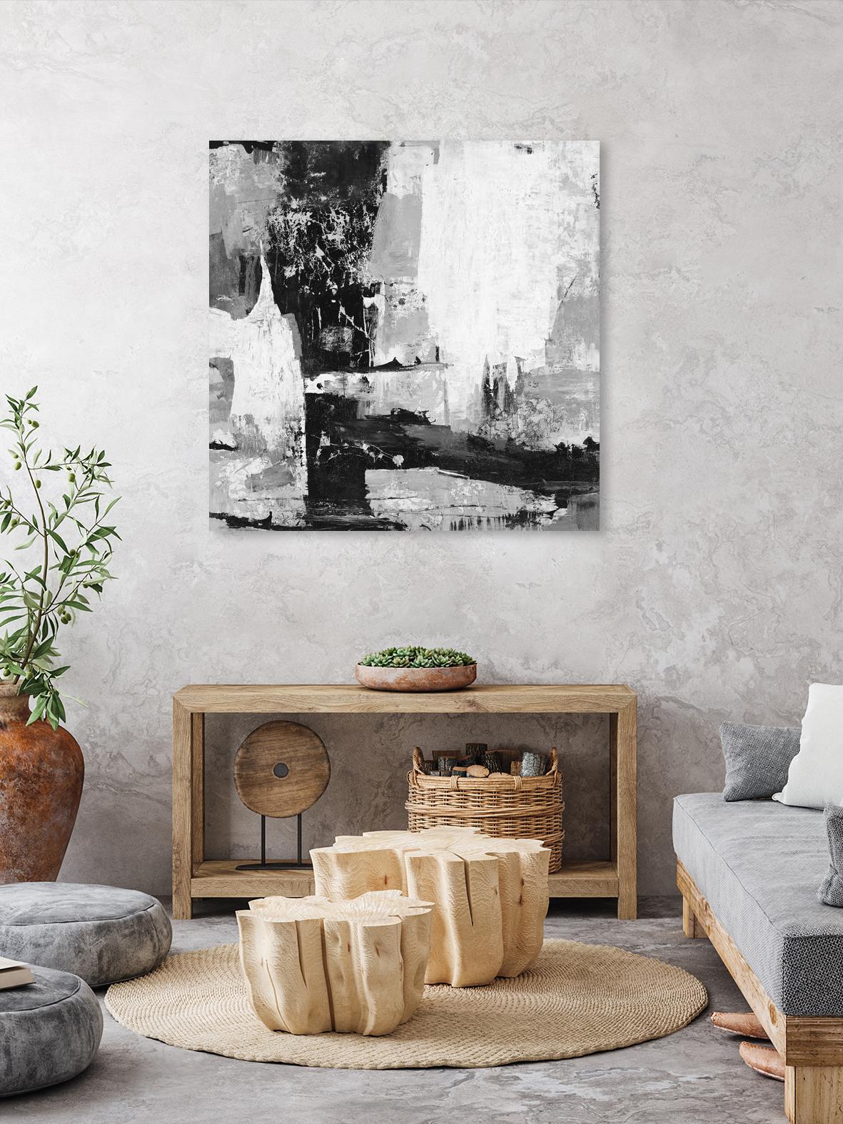 Keep Life Simple by Daleno Art on GIANT ART - white abstract