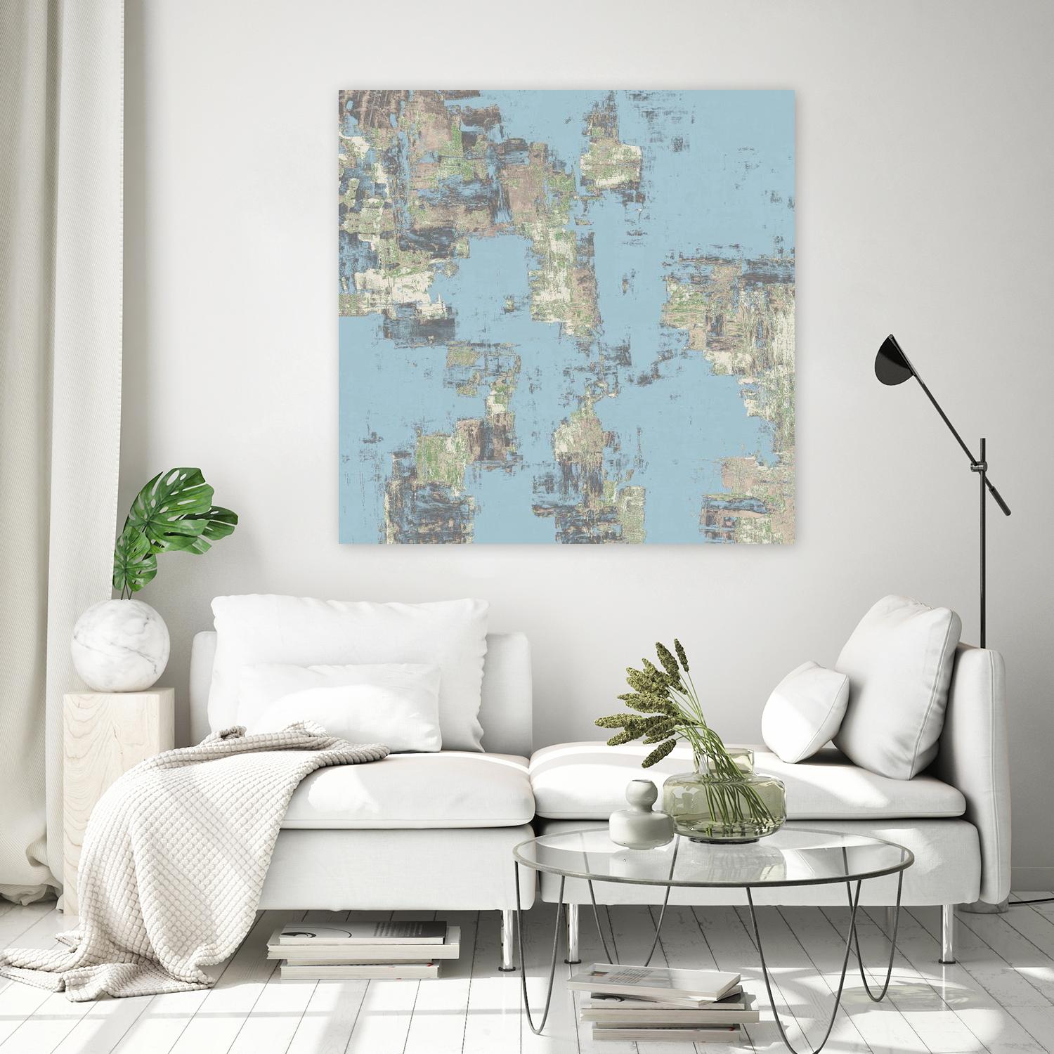 Memory Block II by Daleno Art on GIANT ART - green abstract