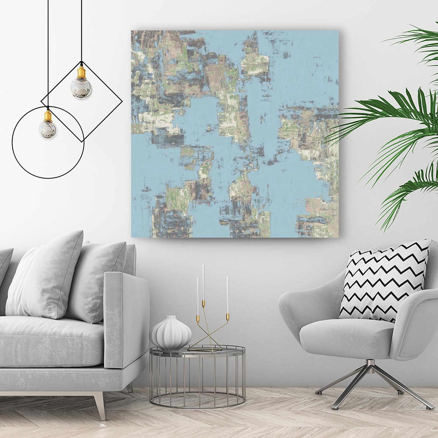 Memory Block II by Daleno Art on GIANT ART - green abstract