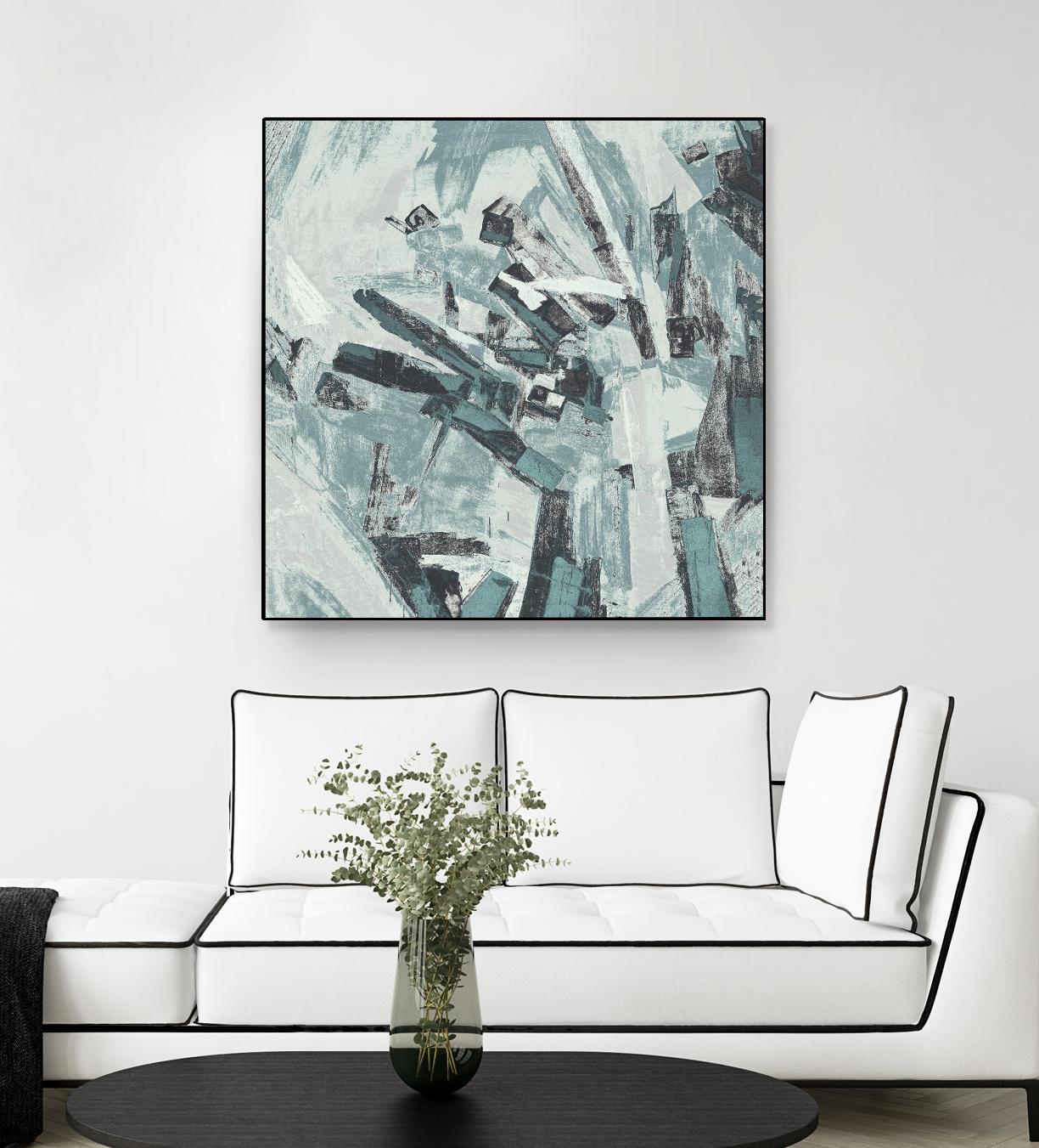 Sword Fight II by Daleno Art on GIANT ART - blue  abstract abstrait