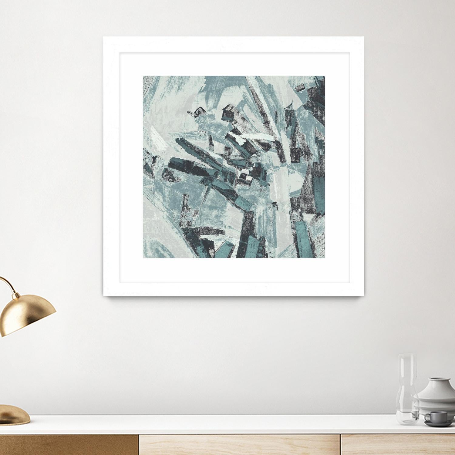 Sword Fight II by Daleno Art on GIANT ART - blue  abstract abstrait