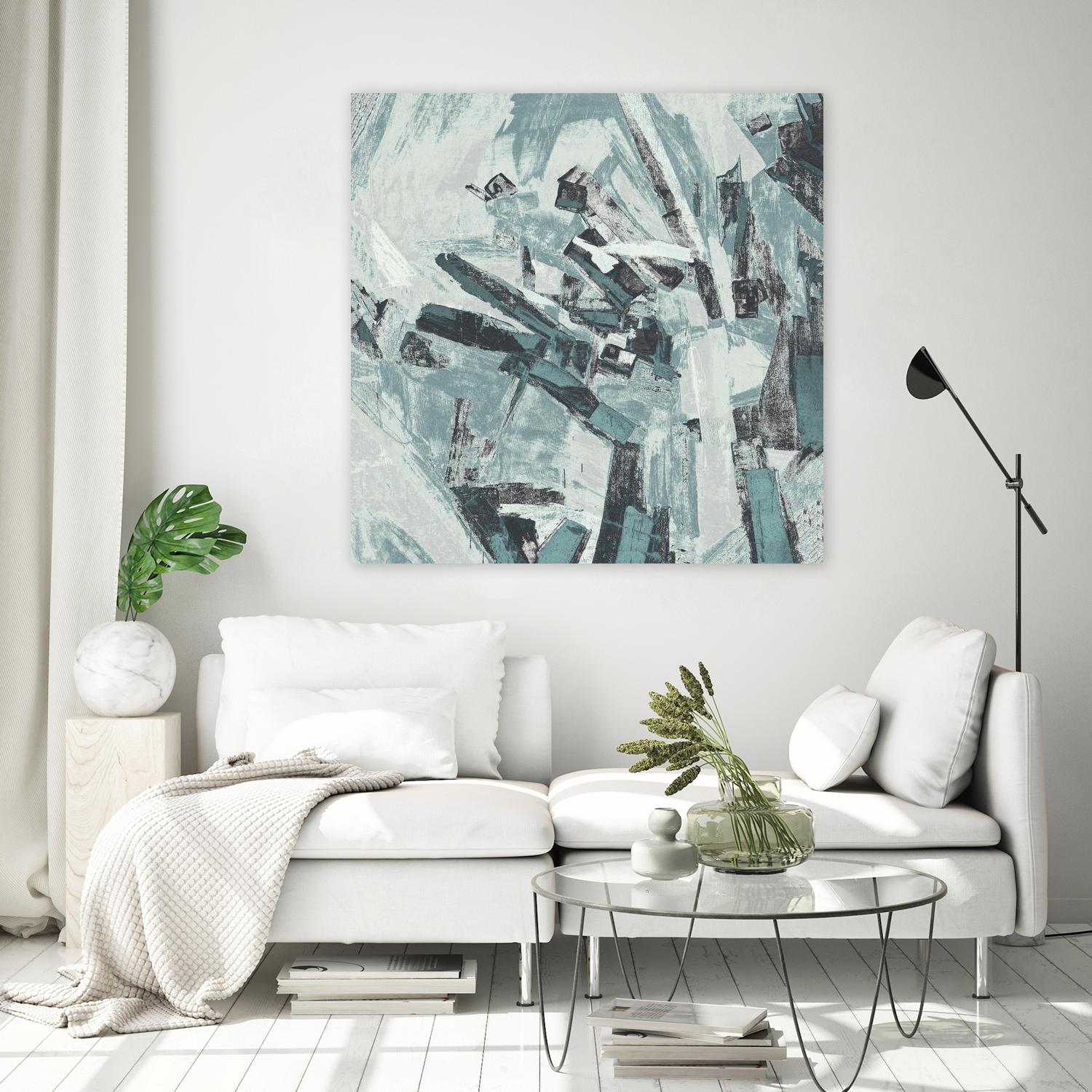 Sword Fight II by Daleno Art on GIANT ART - blue  abstract abstrait