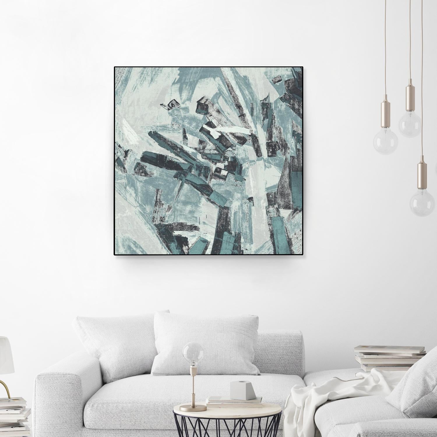 Sword Fight II by Daleno Art on GIANT ART - blue  abstract abstrait