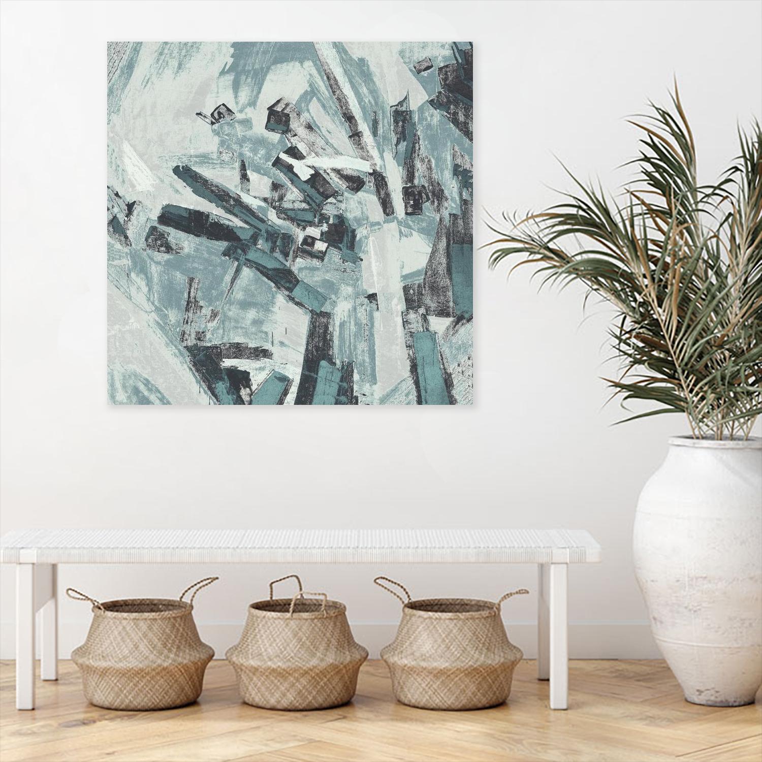 Sword Fight II by Daleno Art on GIANT ART - blue  abstract abstrait