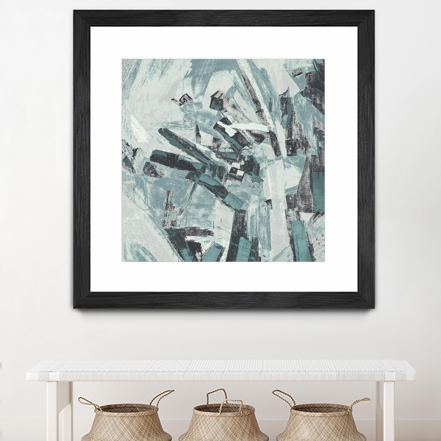 Sword Fight II by Daleno Art on GIANT ART - blue  abstract abstrait