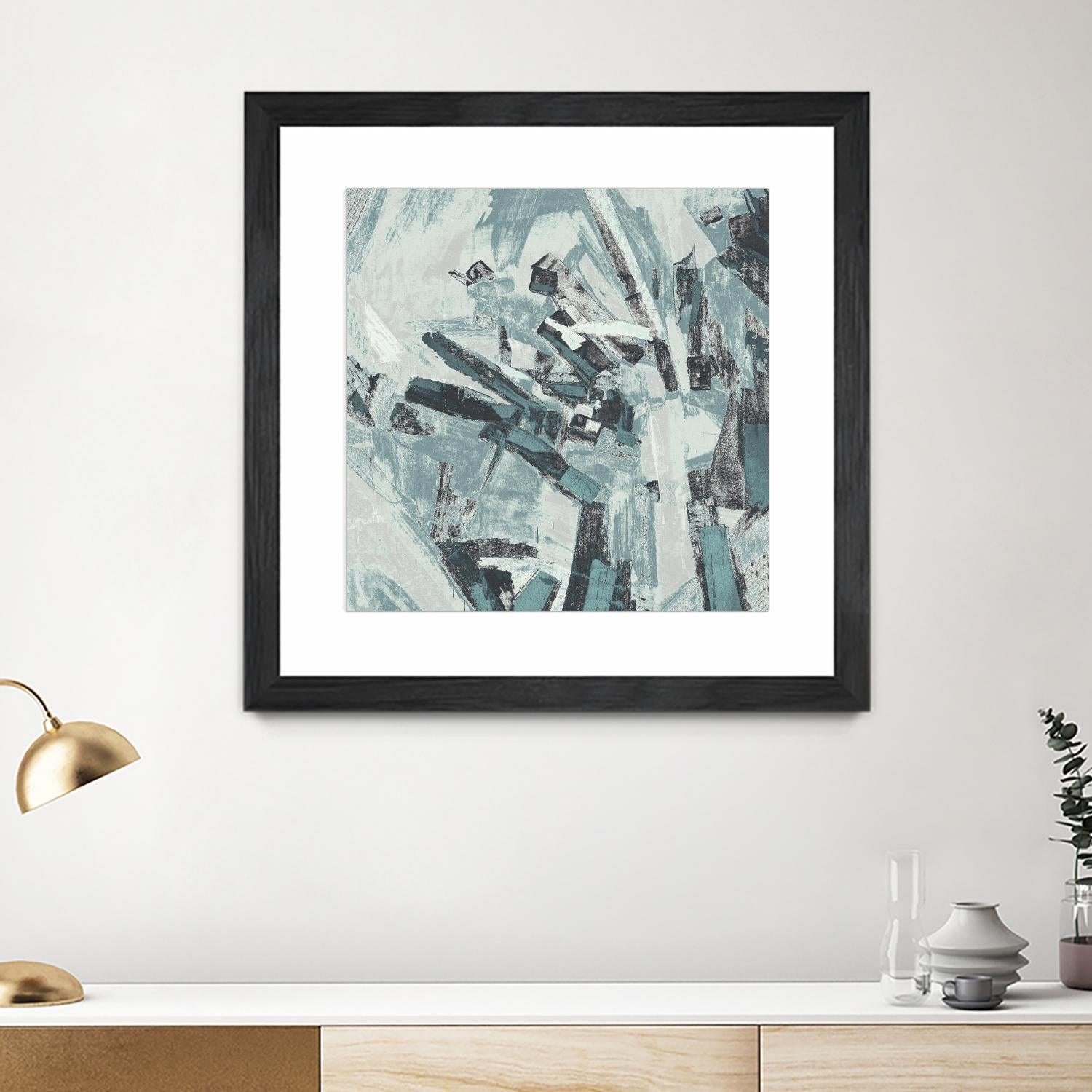 Sword Fight II by Daleno Art on GIANT ART - blue  abstract abstrait