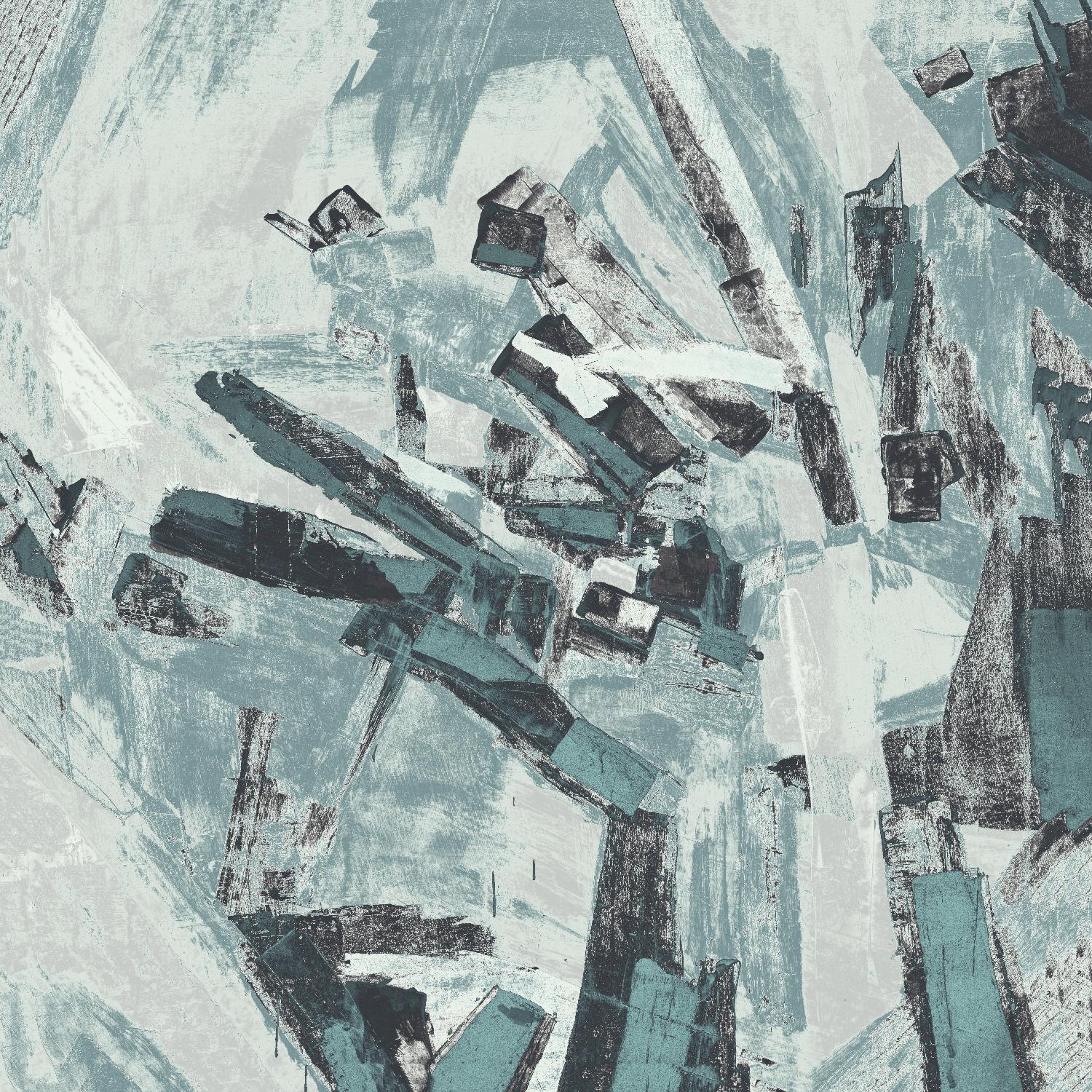 Sword Fight II by Daleno Art on GIANT ART - blue  abstract abstrait