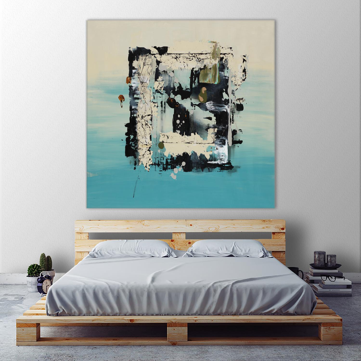 Get On The Floor by Daleno Art on GIANT ART - green abstract khaki