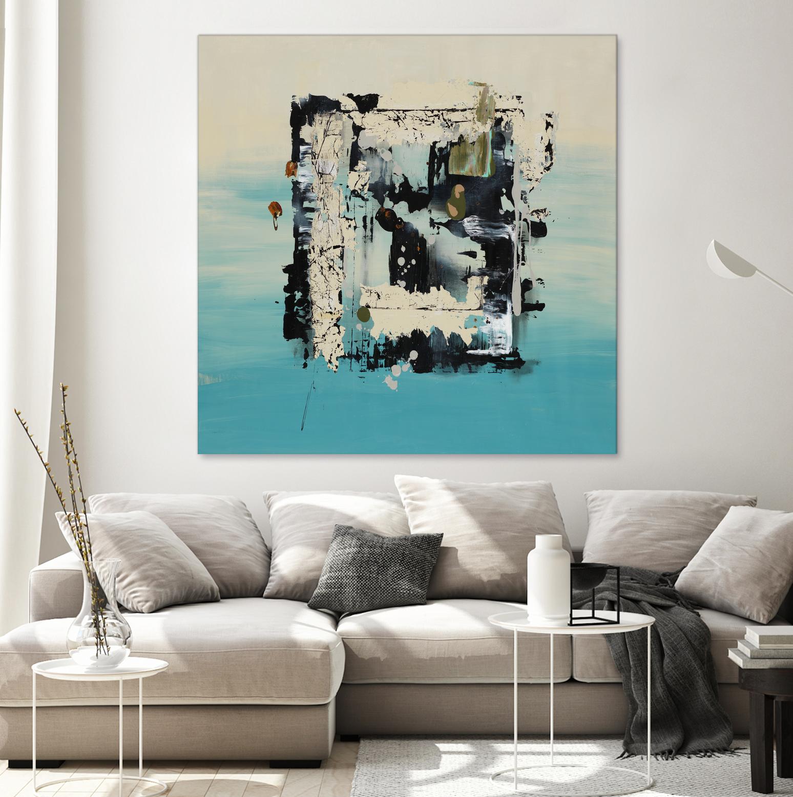 Get On The Floor by Daleno Art on GIANT ART - green abstract khaki