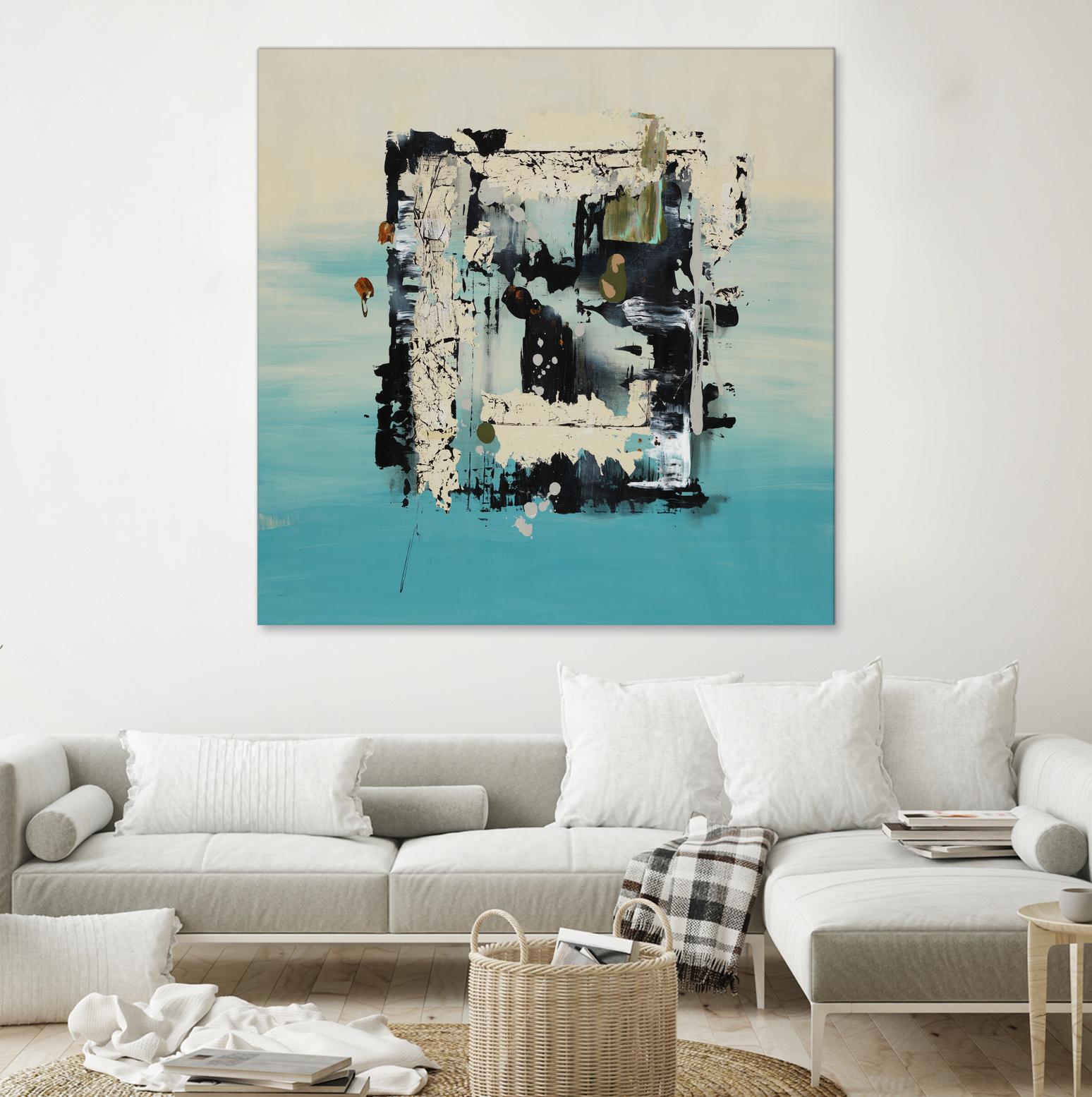 Get On The Floor by Daleno Art on GIANT ART - green abstract khaki