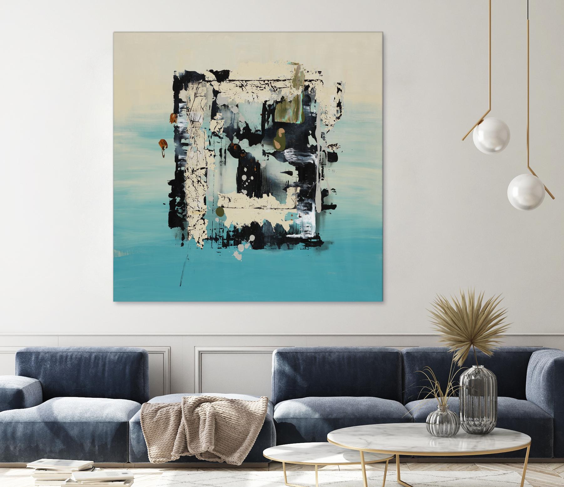 Get On The Floor by Daleno Art on GIANT ART - green abstract khaki