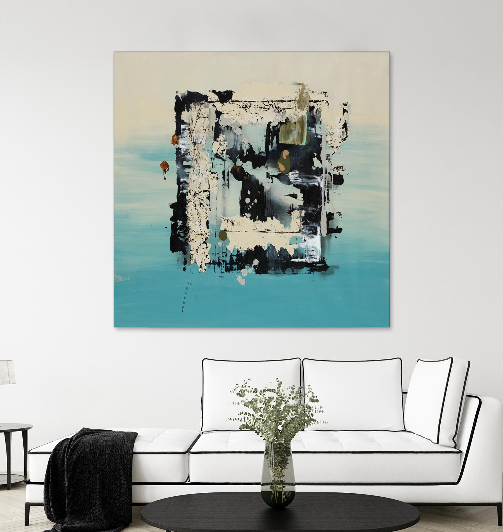 Get On The Floor by Daleno Art on GIANT ART - green abstract khaki