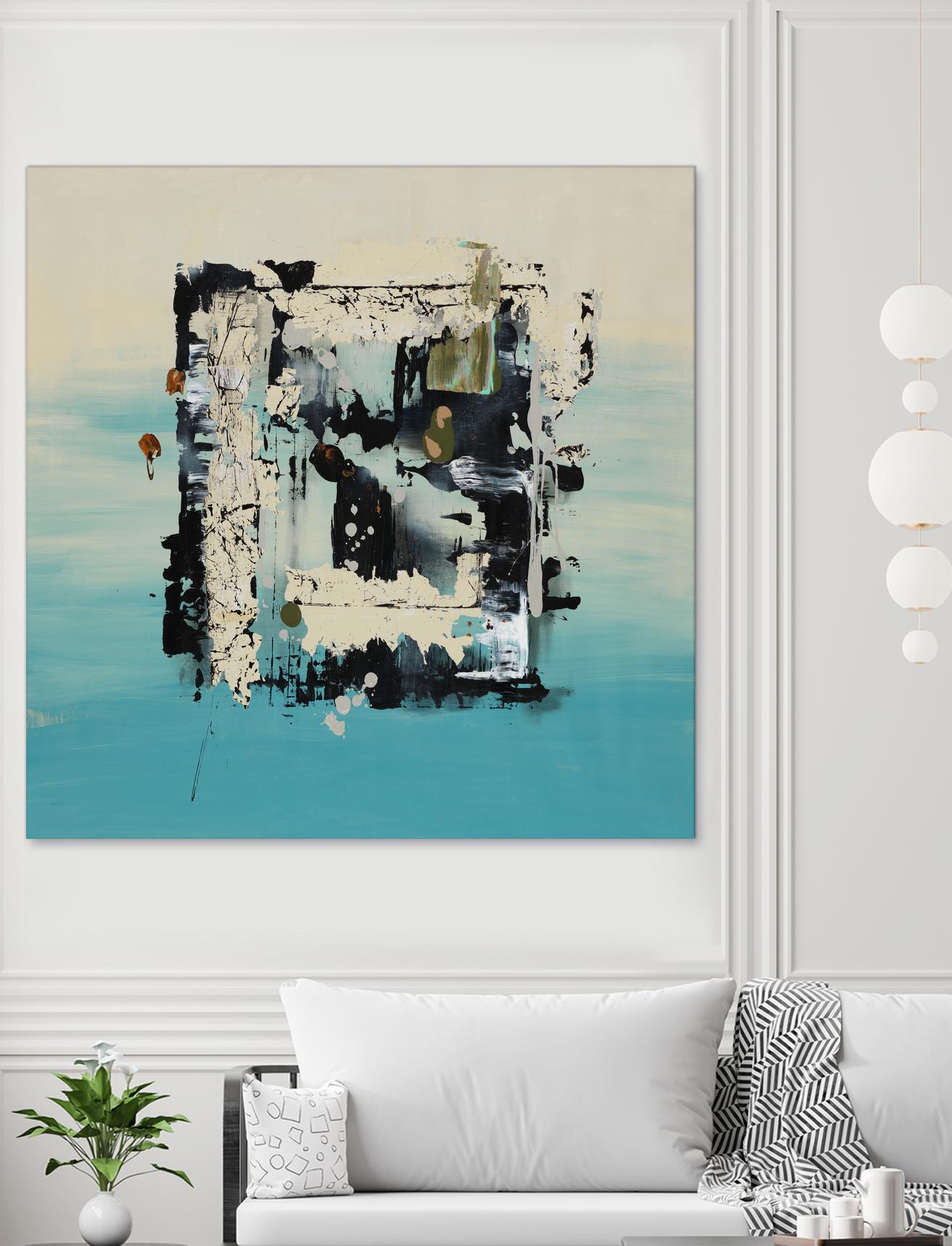 Get On The Floor by Daleno Art on GIANT ART - green abstract khaki